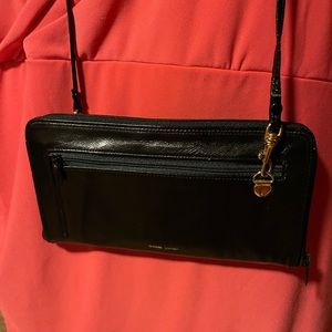 Black Genuine Leather City Crossbody